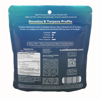 lumi durban zkittles d9 thc terpene gummies 300mg