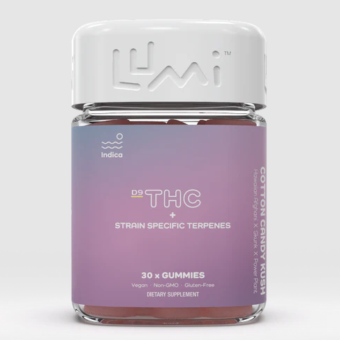 lumi d9 terpene gummies cotton candy kush 300mg