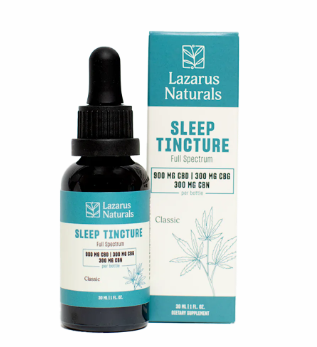 lazarus naturals cbd+cbg+cbn tincture sleep 30ml