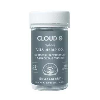 viia cloud 9 high spectrum gummies snozzberry 750mg