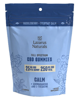 lazarus naturals cbd gummies calm 10 count