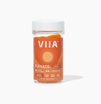 viia elevate focus d9+cbg gummies mango paradise 10mg