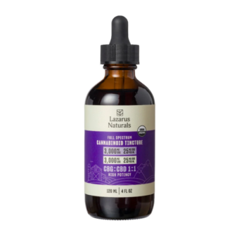 lazarus naturals classic 1:1 cbg:cbd tincture flavorless 6000mg