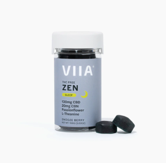 new viia cbn+cbd gummies zen snooze berry 150mg