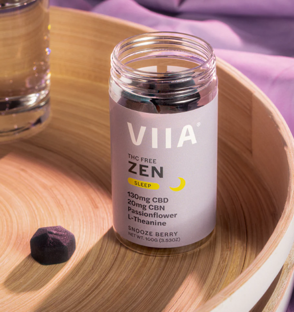 new viia cbn+cbd gummies zen snooze berry 150mg