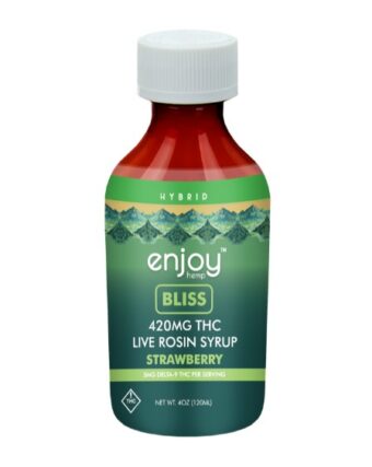 enjoy hemp strawberry bliss thc syrup 420mg
