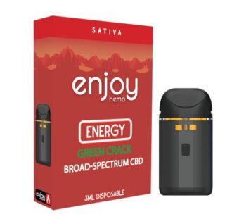 enjoy hemp energy broad spectrum cbd disposable green crack 3g