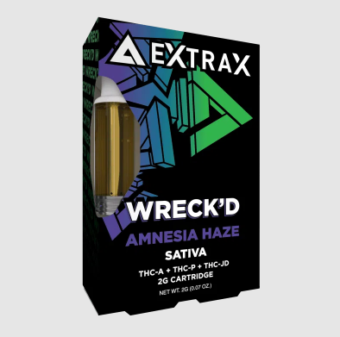 delta extrax wreck’d thca+tchp+thcjd amnesia haze 2g