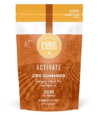 pure shenandoah cbg:cbd 3:1 gummies activate 600mg
