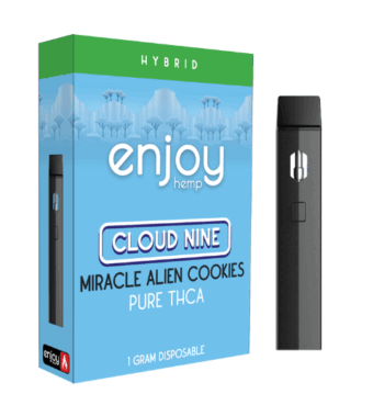 enjoy hemp pure thca disposable for cloud nine miracle alien cookies 1g