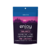 enjoy hemp d9+cbd live rosin gummies for balance pink lemonade 100mg