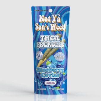 not ya son's weed blueberry cobbler thca pre rolls 1.5g 2 pack