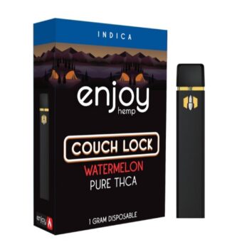 enjoy hemp pure thca disposable for couch lock watermelon 1g