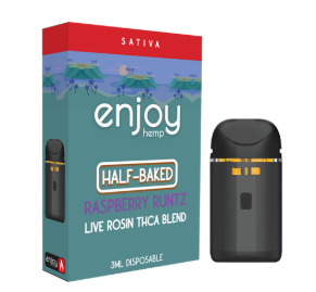 enjoy hemp thca+thcp disposable for half baked raspberry runtz 3ml