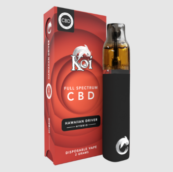 koi cbd full spectrum disposable hawaiian driver 2g