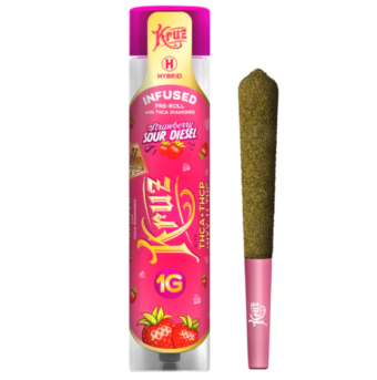 kruz thca liquid diamond pre roll sour strawberry diesel 1g