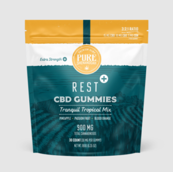 pure shenandoah cbd+cbg+cbn gummies rest 450mg