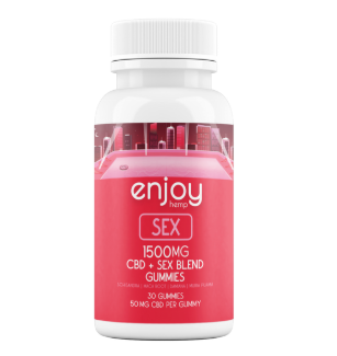 enjoy hemp cbd sex gummies maca root + schisandra + damiana + muira puama 1500mg