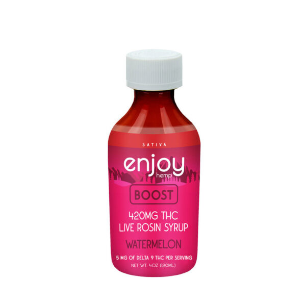 enjoy hemp live rosin d9 syrup for euphoria blue raspberry 420mg (copy)