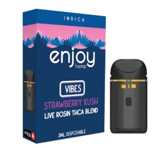 enjoy hemp thca+tchp disposable for vibes strawberry kush 3ml