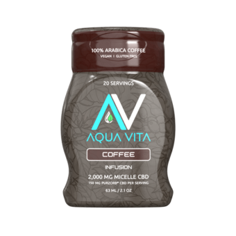 monarch life sciences aqua vita cbd beverage infusion coffee 2000mg