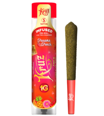 kruz thca liquid diamond pre roll panama punch 1g