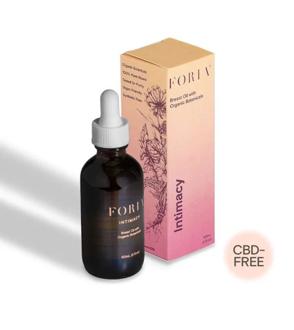 foria intimacy breast oil with organic botanicals (no cbd)