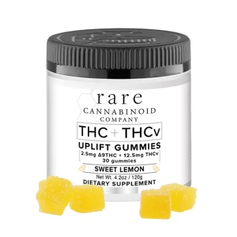 rare cannabinoid co. d9+thcv gummies uplift 30ct