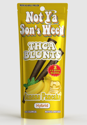 not ya son's weed thca pre rolls blueberry cobbler 2 pack (copy)