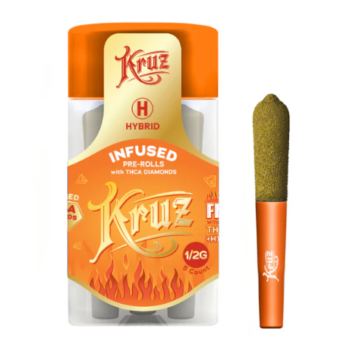 kruz thca liquid diamond pre rolls fire og 0.5g 5ct