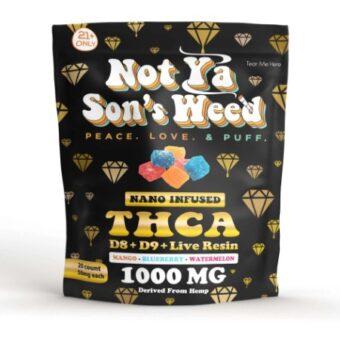 not ya son's weed thca live resin nano infused gummies 1000mg