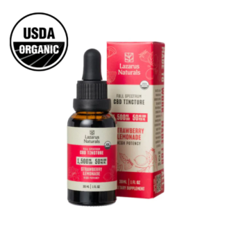 lazarus naturals cbd tincture strawberry lemonade 1500mg