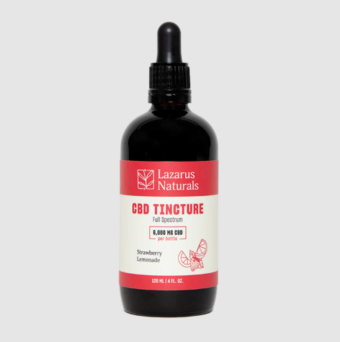 lazarus naturals cbd tincture strawberry lemonade 6000mg