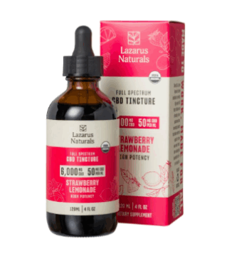 lazarus naturals cbd tincture strawberry lemonade 6000mg