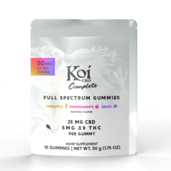 koi complete cbd+d9 full spectrum gummies variety pack 30mg