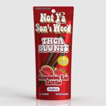 not ya son's weed watermelon kush zkittles thca blunts 1.5g 2 pack