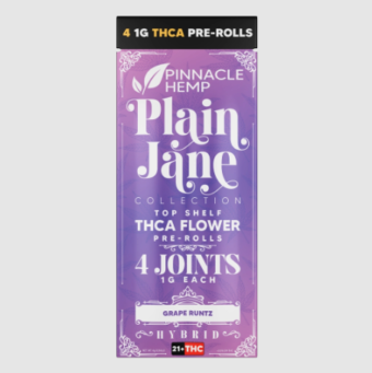 pinnacle plain jane thca pre rolls grape runtz 4g