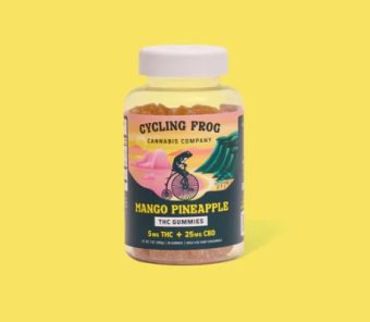 cycling frog mango pineapple thc+cbd gummies 40 count