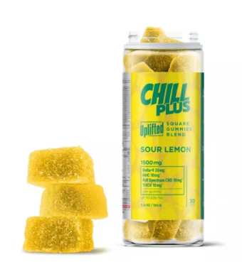 chill plus d9+hhc+cbd+thcv gummies uplifted sour lemon 1500mg