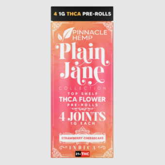 pinnacle plain jane thca pre rolls strawberry cheesecake 4g