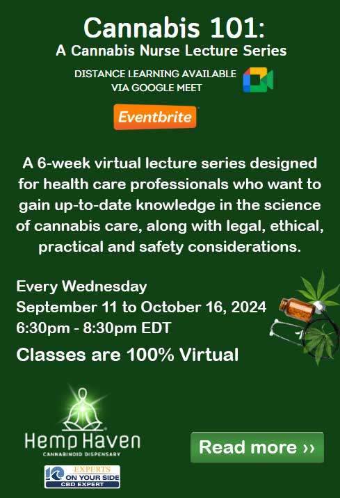 cannabis 101 fall 2024 vertical virtual