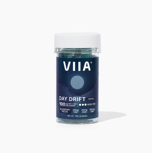 viia d9+hhc+cbd day drift blueberry fields 2000mg