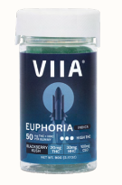 viia euphoria d9+cbd gummies blackberry kush 840mg (copy)