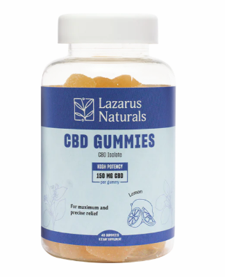 lazarus naturals high potency cbd gummies lemon 40 count