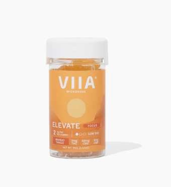 viia elevate focus d9+cbg gummies mango tango 2mg