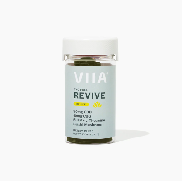 viia revive relief cbd+cbg gummies berry bliss