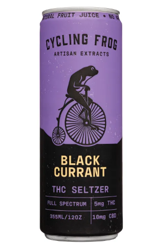 cycling frog d9+cbd seltzer black currant single can