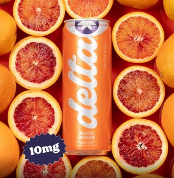 delta blood orange cannabis water 10mg 4 pack
