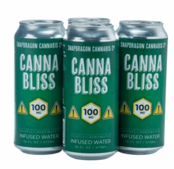 snapdragon cannabis co. canna bliss thc sparkling water 25mg single
