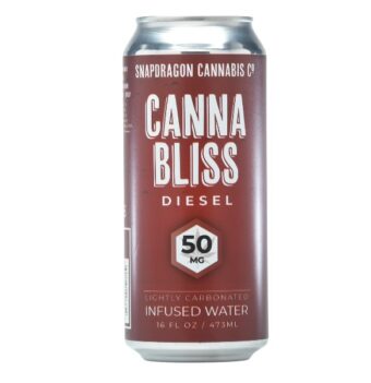 snapdragon cannabis co. canna bliss sparkling infused d9 water 50mg single can
